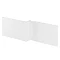 Hudson Reed Gloss White 1700 Square Shower Bath Front Panel - OFF173 Large Image