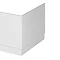 Hudson Reed Gloss White 700 End Straight Bath Panel - OFF170 Large Image