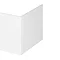 Hudson Reed Gloss White 700 Square Shower Bath End Panel - OFF179 Large Image