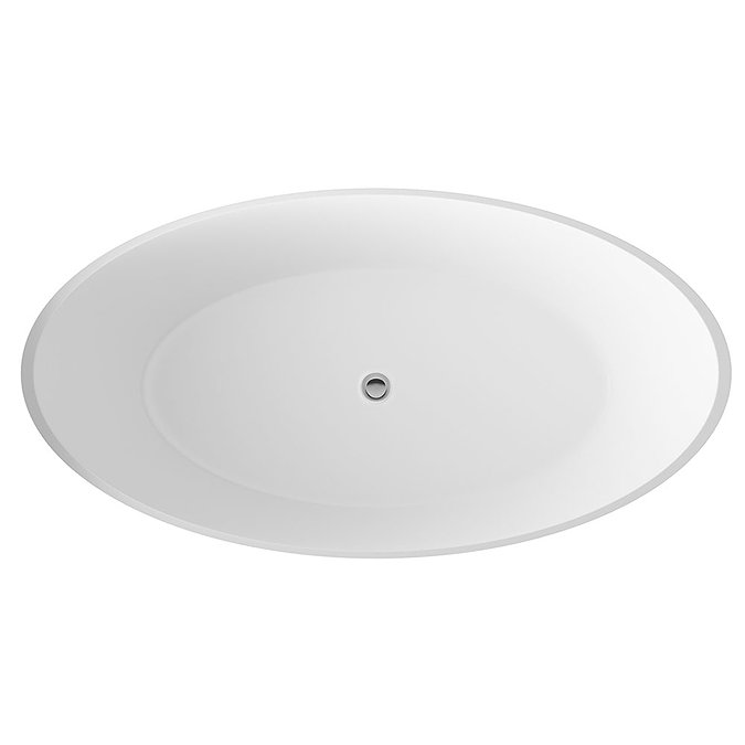 Hudson Reed Grace L1500 x W760mm Round Freestanding Bath - NBB001  Profile Large Image