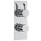 Hudson Reed Grace Twin Concealed Thermostatic Shower Valve - Square Plate - GRA3210 Large Image