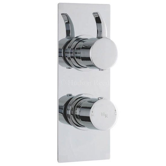 Hudson Reed Grace Twin Concealed Thermostatic Shower Valve with Diverter - Square Plate - GRA3207 La