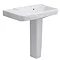 Hudson Reed - Granger 850mm Basin 1TH & Full Pedestal - CGR004 Large Image