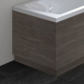 Hudson Reed Grey Avola 700 End Straight Bath Panel - OFF570 Medium Image