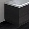 Hudson Reed Hacienda Black 750 End Straight Bath Panel - OFF671 Large Image