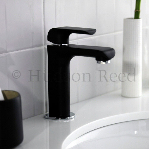 Hudson Reed Hero Mono Basin Mixer - Black - HER715 Profile Large Image