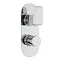 Hudson Reed Hero Twin Concealed Thermostatic Shower Valve w/ Diverter - Round Plate - HER3407 Large