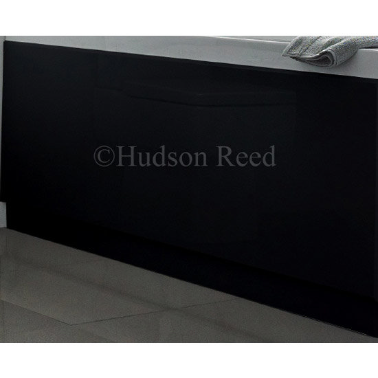 Hudson Reed High Gloss Black Front Bath Panel Profile Large Image