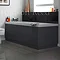 Hudson Reed High Gloss Grey Front Bath Panel Large Image