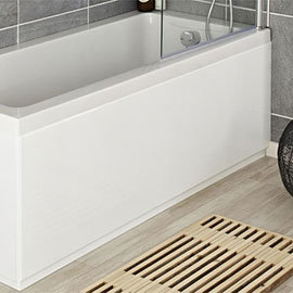 Hudson Reed High Gloss White Front Bath Panel - Various Size Options Medium Image