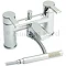 Hudson Reed Icon Bath Shower Mixer with Shower Kit - Chrome - ICO304 Large Image