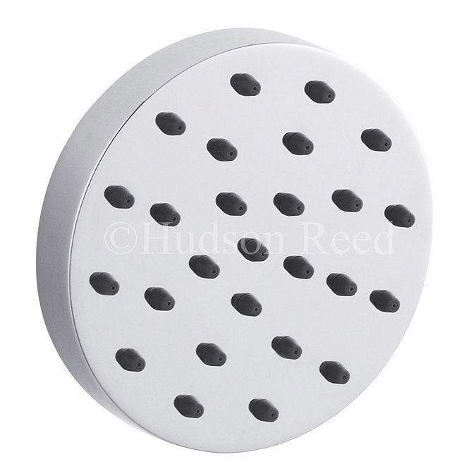 Hudson Reed - Indus Thermostatic Valve with Round Fixed Head and 4 Round Tile Body Jets Standard Large Image