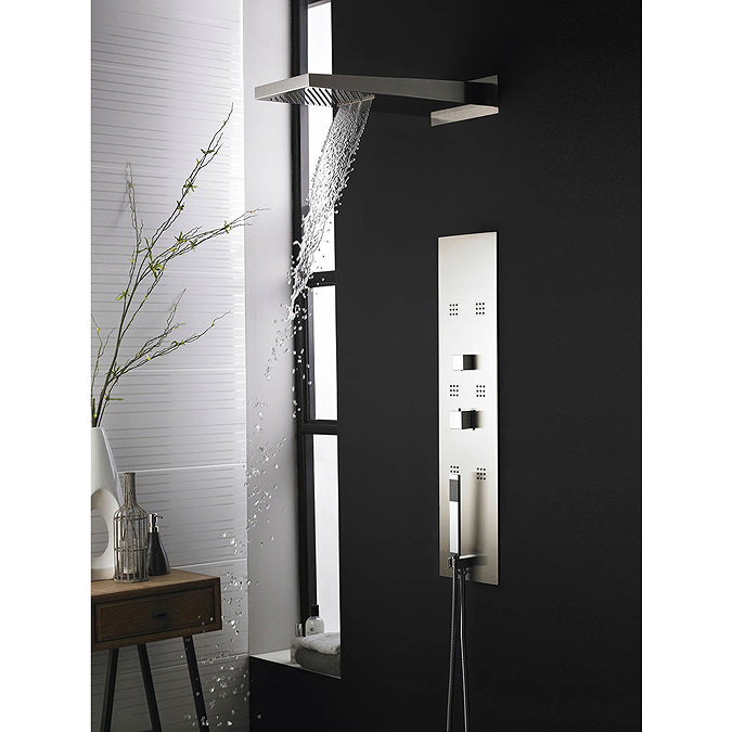 Hudson Reed - Interval Fully Recessed Thermostatic Shower Panel & Head - PIN001 Profile Large Image