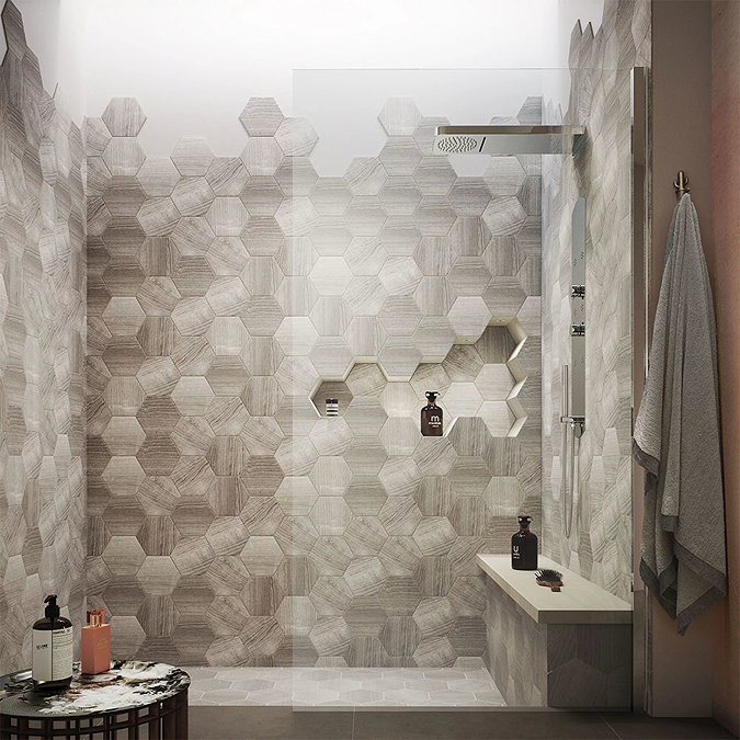 Hudson Reed - Interval Recessed Thermostatic Shower Panel - Chrome - PIN003 Feature Large Image