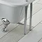 Hudson Reed Jade Bath Shower Mixer with Extended Leg Set - Chrome Standard Large Image
