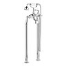 Hudson Reed Jade Freestanding Bath Shower Mixer - Chrome Large Image