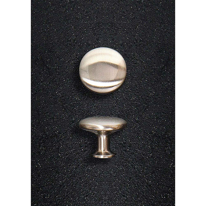 Hudson Reed Knob Satin Nickel Furniture Handle (28 x 22mm) - H394  Profile Large Image