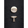 Hudson Reed Knob Satin Nickel Furniture Handle (28 x 22mm) - H394  Profile Large Image
