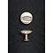 Hudson Reed Knob Satin Nickel Furniture Handle (28 x 22mm) - H394  Profile Large Image