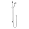 Hudson Reed - Kristal Triple Shower Valve with Cloudburst Fixed Head & Slider Rail Kit In Bathroom Large Image