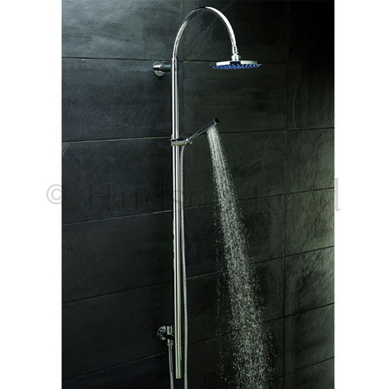 Hudson Reed Kristal Twin Concealed Thermostatic Shower Valve with Rigid Riser Kit Profile Large Imag