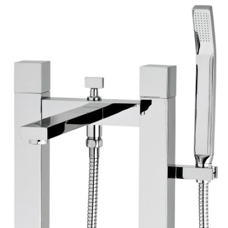 Hudson Reed - Kubix Freestanding Bath Shower Mixer - TFR352 Profile Large Image