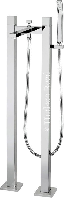 Hudson Reed - Kubix Freestanding Bath Shower Mixer - TFR352 Large Image