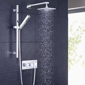 Hudson Reed - Kubix Twin Concealed Valve Full Shower Kit Large Image