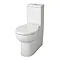 Hudson Reed - Langdon close coupled curved profile BTW pan with cistern & soft close seat Large Imag