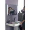 Hudson Reed - Lara Touch Sensor LED Mirror with Integrated Magnifying Mirror - LQ058 Profile Large I