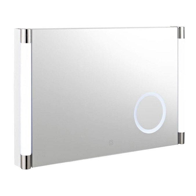 Hudson Reed - Lara Touch Sensor LED Mirror with Integrated Magnifying Mirror - LQ058 Large Image