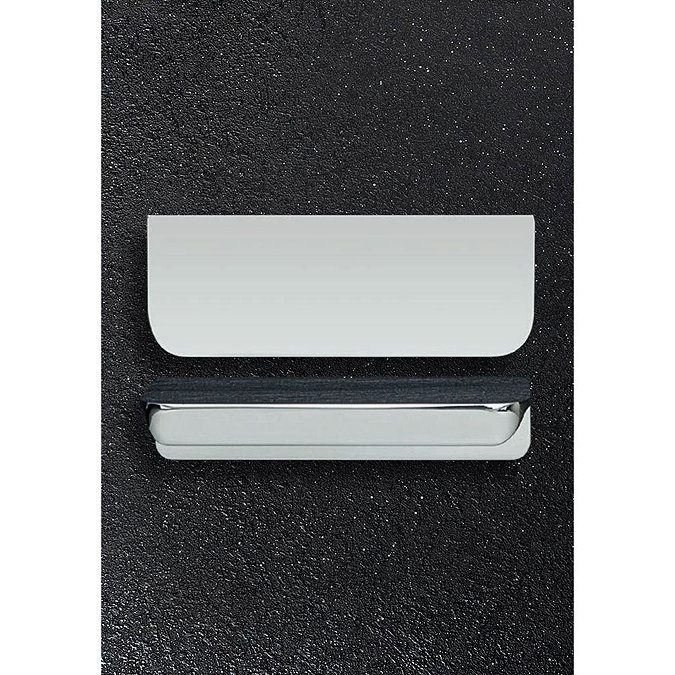 Hudson Reed Large Rear Fixed Chrome Furniture Handle (100 x 37 x 21mm) - H100 Profile Large Image