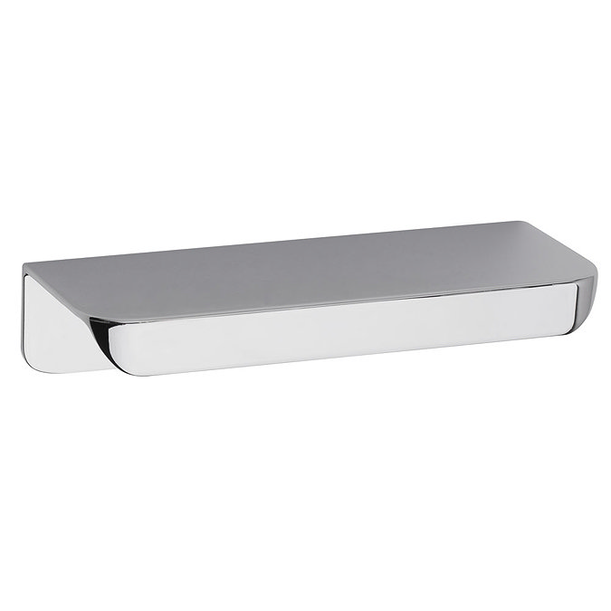 Hudson Reed Large Rear Fixed Chrome Furniture Handle (100 x 37 x 21mm) - H100 Large Image