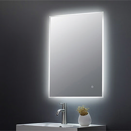 Hudson Reed Leva 500 x 700 Illuminated Mirror w. Touch Sensor - LQ602 Medium Image