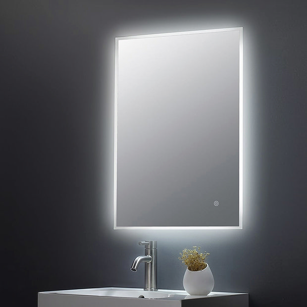 Hudson Reed Leva 500 x 700 Illuminated Mirror w. Touch Sensor - LQ602 Large Image
