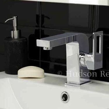 Hudson Reed Logo Side Action Mono Basin Mixer - Chrome - LOG325 Profile Large Image