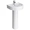 Hudson Reed Luna 1TH Basin + Full Pedestal  Profile Large Image