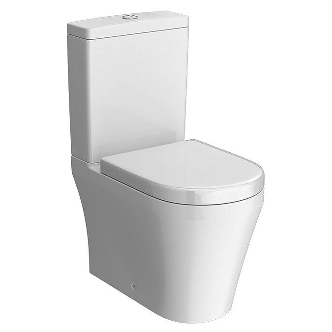 Hudson Reed Luna Flush to Wall Toilet + Soft Close Seat  Profile Large Image
