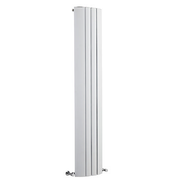 Hudson Reed Lunar Designer Radiator 1800 x 355mm - White - HLU002 Profile Large Image