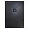 Hudson Reed Matt Black 1200 x 800mm Sliding Door Shower Enclosure with Black Tray  additional Large Image