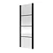 Hudson Reed Matt Black 1200 x 800mm Sliding Door Shower Enclosure with Black Tray  Profile Large Ima