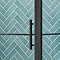 Hudson Reed Matt Black 1400 x 900mm Sliding Door Shower Enclosure + Black Tray  Newest Large Image