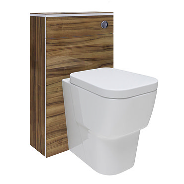 Hudson Reed Memoir BTW Toilet Unit inc Pan and Cistern - Gloss Walnut Profile Large Image