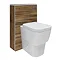 Hudson Reed Memoir BTW Toilet Unit inc Pan and Cistern - Gloss Walnut Large Image