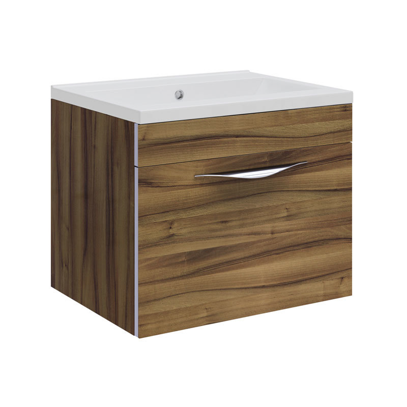Hudson Reed Memoir Compact 500mm 1 Drawer Wall Mounted Basin &
