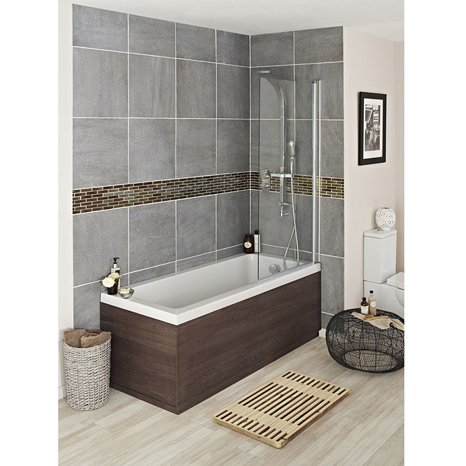 Hudson Reed Mid Sawn Oak End Bath Panel - Various Size Options Profile Large Image