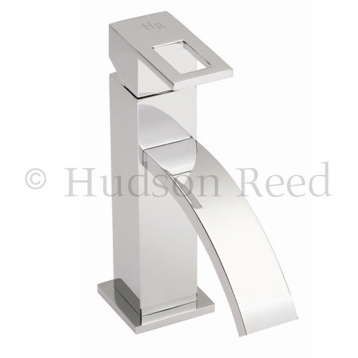 Hudson Reed Motif Mono Basin Mixer with Push Button Waste - Chrome - MOT315 Large Image