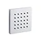 Hudson Reed - Motif Thermostatic Valve with Square Fixed Head and 4 Square Tile Body Jets In Bathroom Large Image