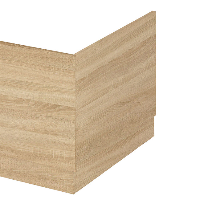 Hudson Reed Natural Oak 700 End Straight Bath - OFF370 Large Image