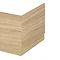 Hudson Reed Natural Oak 700 End Straight Bath - OFF370 Large Image